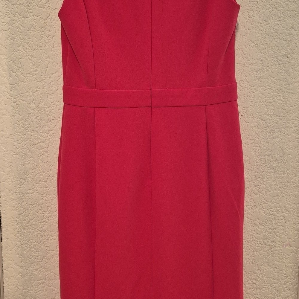 Elegant Red Sleeveless Dress - Picture 3 of 8